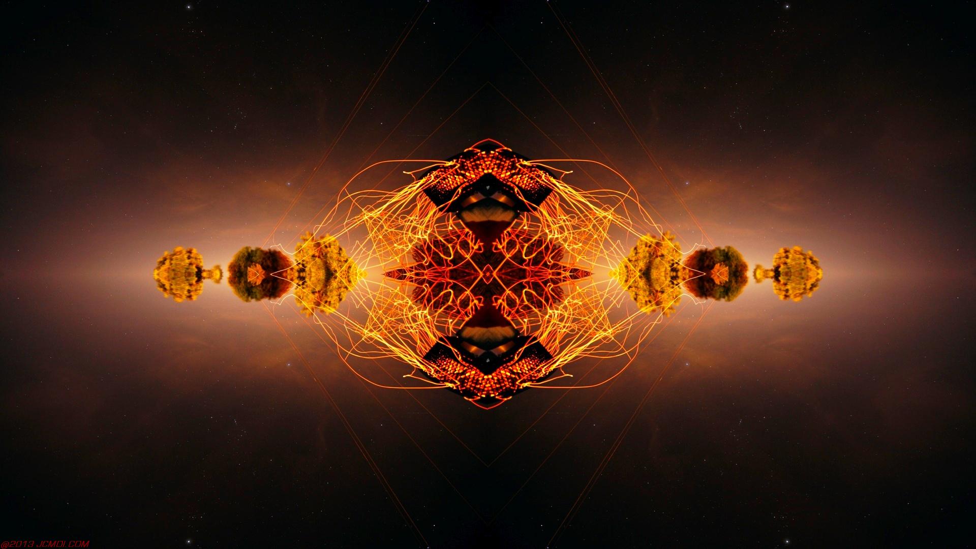 Chimney Sparks Abstract Artwork Timelapse Still Images